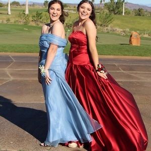 Blue prom dress